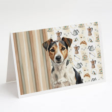Load image into Gallery viewer, Tricolor Russell Terrier Coffee Bar Greeting Cards Pack of 8