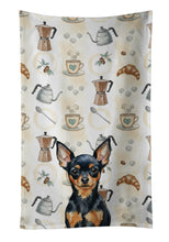 Load image into Gallery viewer, Black and Tan Russian Toy Coffee Bar Kitchen Towel
