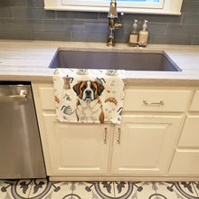 Load image into Gallery viewer, Brindle and White Saint Bernard Coffee Bar Kitchen Towel