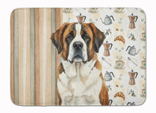 Load image into Gallery viewer, Brindle and White Saint Bernard Coffee Bar Memory Foam Kitchen Mat