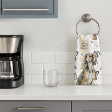Load image into Gallery viewer, Grizzle Saluki Coffee Bar Kitchen Towel