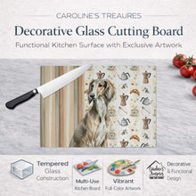 Load image into Gallery viewer, Grizzle Saluki Coffee Bar Glass Cutting Board