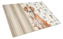 Load image into Gallery viewer, Red Saluki Coffee Bar Glass Cutting Board