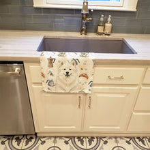 Load image into Gallery viewer, Cream Samoyed Coffee Bar Kitchen Towel
