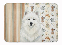 Load image into Gallery viewer, White Samoyed Coffee Bar Memory Foam Kitchen Mat