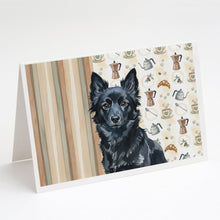 Load image into Gallery viewer, Schipperke Coffee Bar Greeting Cards Pack of 8
