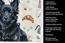 Load image into Gallery viewer, Schipperke Coffee Bar Kitchen Towel