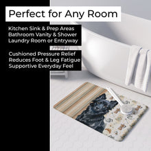 Load image into Gallery viewer, Schipperke Coffee Bar Memory Foam Kitchen Mat