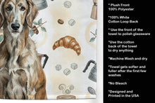 Load image into Gallery viewer, Brindle Scottish Deerhound Coffee Bar Kitchen Towel