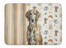 Load image into Gallery viewer, Brindle Scottish Deerhound Coffee Bar Memory Foam Kitchen Mat