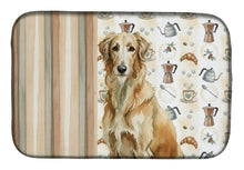 Load image into Gallery viewer, Wheaten Scottish Deerhound Coffee Bar Dish Drying Mat