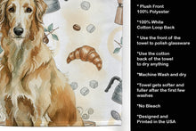 Load image into Gallery viewer, Wheaten Scottish Deerhound Coffee Bar Kitchen Towel