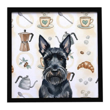 Load image into Gallery viewer, Scottish Terrier Coffee Bar Framed Metal Print