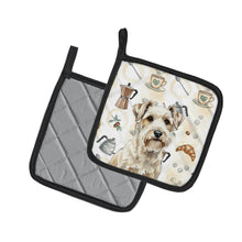 Load image into Gallery viewer, Sealyham Terrier Coffee Bar Pair of Pot Holders