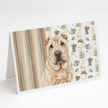 Load image into Gallery viewer, Shar Pei Coffee Bar Greeting Cards Pack of 8