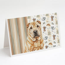 Load image into Gallery viewer, Red Shar Pei Coffee Bar Greeting Cards Pack of 8
