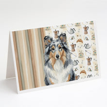 Load image into Gallery viewer, Blue Merle Sheltie Coffee Bar Greeting Cards Pack of 8