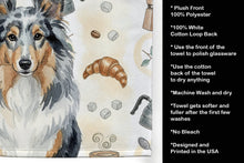Load image into Gallery viewer, Blue Merle Sheltie Coffee Bar Kitchen Towel