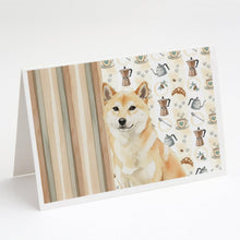 Load image into Gallery viewer, Cream Shiba Inu Coffee Bar Greeting Cards Pack of 8
