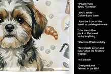 Load image into Gallery viewer, Brindle Shih Tzu Coffee Bar Kitchen Towel