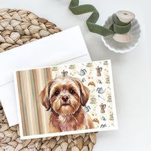 Load image into Gallery viewer, Liver Shih Tzu Coffee Bar Greeting Cards Pack of 8