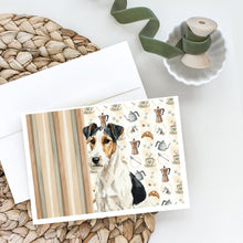 Load image into Gallery viewer, Smooth Fox Terrier Coffee Bar Greeting Cards Pack of 8