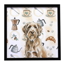 Load image into Gallery viewer, Spinone Italiano Coffee Bar Framed Metal Print