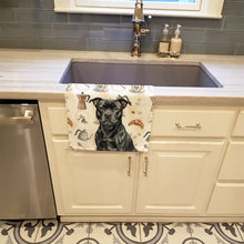 Load image into Gallery viewer, Black Staffordshire Bull Terrier Coffee Bar Kitchen Towel