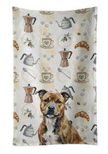 Load image into Gallery viewer, Brindle Staffordshire Bull Terrier Coffee Bar Kitchen Towel