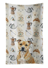 Load image into Gallery viewer, Fawn Staffordshire Bull Terrier Coffee Bar Kitchen Towel