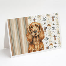 Load image into Gallery viewer, Sussex Spaniel Coffee Bar Greeting Cards Pack of 8