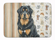 Load image into Gallery viewer, Black and Tan Tibetan Mastiff Coffee Bar Memory Foam Kitchen Mat