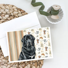 Load image into Gallery viewer, Black Tibetan Mastiff Coffee Bar Greeting Cards Pack of 8