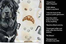 Load image into Gallery viewer, Black Tibetan Mastiff Coffee Bar Kitchen Towel