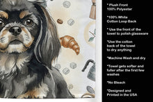 Load image into Gallery viewer, Black and Tan Tibetan Spaniel Coffee Bar Kitchen Towel