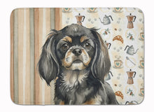 Load image into Gallery viewer, Black and Tan Tibetan Spaniel Coffee Bar Memory Foam Kitchen Mat