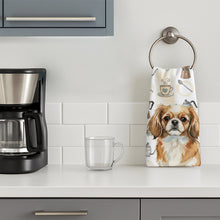 Load image into Gallery viewer, Tibetan Spaniel Coffee Bar Kitchen Towel