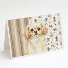 Load image into Gallery viewer, Cream Tibetan Spaniel Coffee Bar Greeting Cards Pack of 8