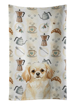 Load image into Gallery viewer, Cream Tibetan Spaniel Coffee Bar Kitchen Towel