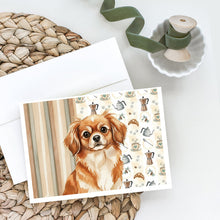 Load image into Gallery viewer, Red Tibetan Spaniel Coffee Bar Greeting Cards Pack of 8