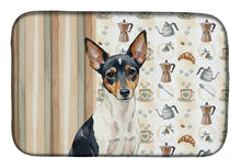 Load image into Gallery viewer, Toy Fox Terrier Coffee Bar Dish Drying Mat