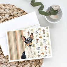 Load image into Gallery viewer, Toy Fox Terrier Coffee Bar Greeting Cards Pack of 8