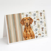 Load image into Gallery viewer, Vizsla Coffee Bar Greeting Cards Pack of 8