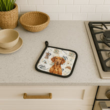 Load image into Gallery viewer, Vizsla Coffee Bar Pair of Pot Holders