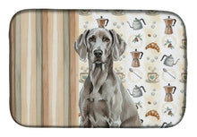 Load image into Gallery viewer, Weimaraner Coffee Bar Dish Drying Mat