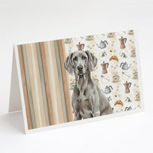 Load image into Gallery viewer, Weimaraner Coffee Bar Greeting Cards Pack of 8