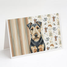 Load image into Gallery viewer, Welsh Terrier Coffee Bar Greeting Cards Pack of 8