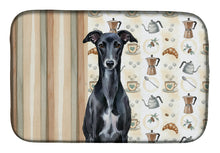 Load image into Gallery viewer, Black Whippet Coffee Bar Dish Drying Mat