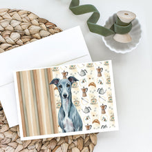 Load image into Gallery viewer, Blue Whippet Coffee Bar Greeting Cards Pack of 8