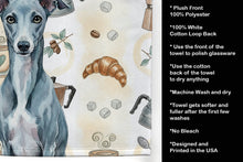 Load image into Gallery viewer, Blue Whippet Coffee Bar Kitchen Towel